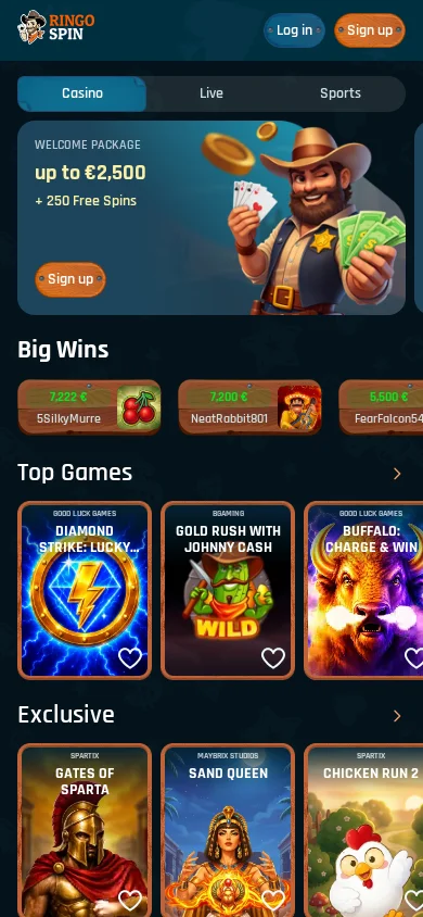 Ringospin Casino alkalmazás